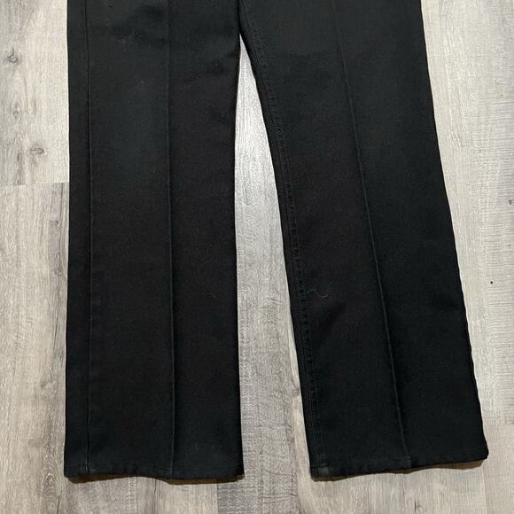 VTG Levis Sta Prest Black 517 Bootcut Pants Dacron Disco Rockabilly Trousers 38 - Picture 4 of 5